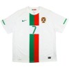 Maglia Portogallo Ronaldo 7 2010 Secondo Vintage Maniche Corte - Uomo