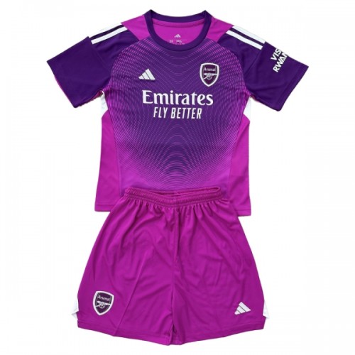 Divisa Portiere Arsenal 2025-26 Maniche Corte Viola - Bambino Divisa Portiere Arsenal 2025-26 Maniche Corte Viola - Bambino