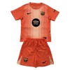 Divisa Portiere Barcellona 2025-26 Maniche Corte Arancia - Bambino