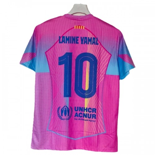 Maglia Barcellona Lamine Yamal 10 2025-26 Maniche Corte Rossa Speciale - Uomo Maglia Barcellona Lamine Yamal 10 2025-26 Maniche Corte Rossa Speciale - Uomo