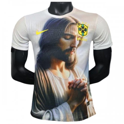 Maglia Brasile x Praying 2025 Maniche Corte Speciale - Uomo Maglia Brasile x Praying 2025 Maniche Corte Speciale - Uomo