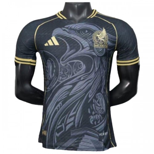 Maglia Messico x Eagle 2025 Maniche Corte Nera Speciale - Uomo Maglia Messico x Eagle 2025 Maniche Corte Nera Speciale - Uomo