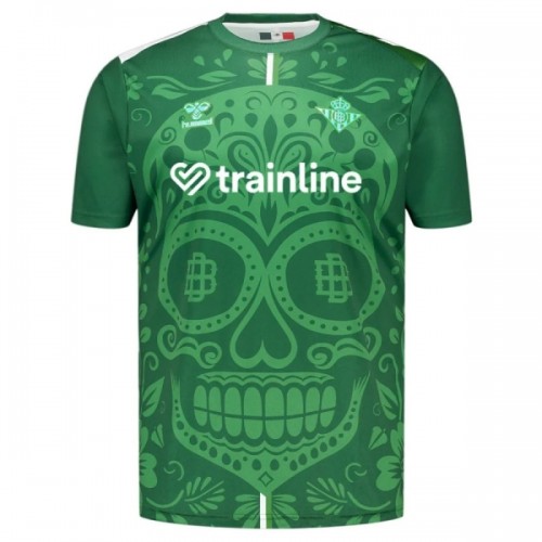 Maglia Real Betis x Dia de Muertos Pre-Match 2025-26 Maniche Corte - Uomo Maglia Real Betis x Dia de Muertos Pre-Match 2025-26 Maniche Corte - Uomo