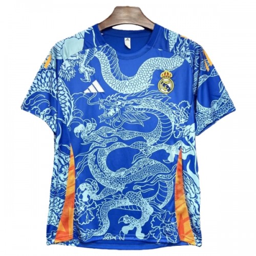 Maglia Real Madrid Dragon 2025-26 Maniche Corte Blu Speciale - Uomo Maglia Real Madrid Dragon 2025-26 Maniche Corte Blu Speciale - Uomo