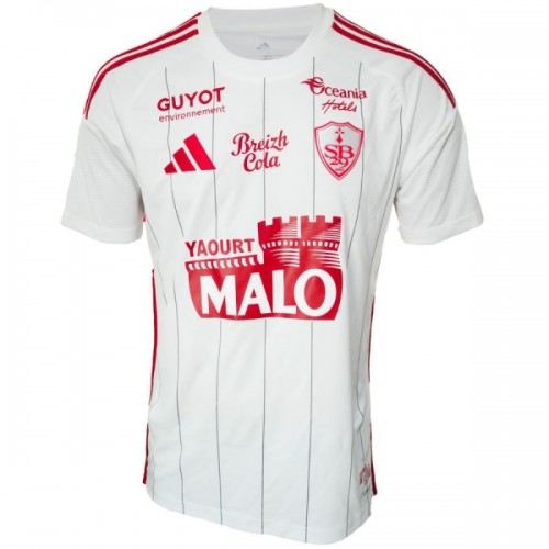 Maglia Stade Brestois Secondo 2025-26 Maniche Corte - Uomo Maglia Stade Brestois Secondo 2025-26 Maniche Corte - Uomo