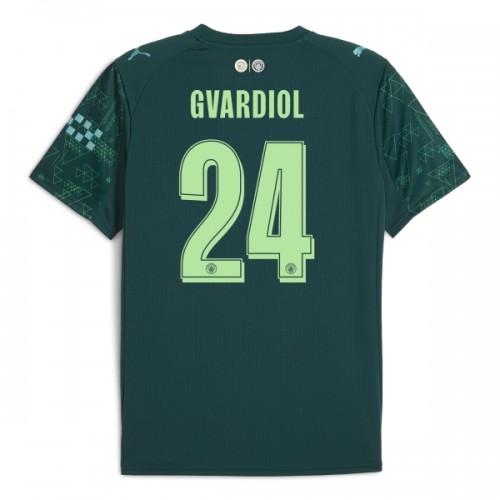 Maglia Manchester City Gvardiol 24 Quarto EA Sport 2025-26 Maniche Corte - Uomo Maglia Manchester City Gvardiol 24 Quarto EA Sport 2025-26 Maniche Corte - Uomo