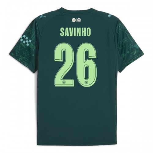 Maglia Manchester City Savinho 26 Quarto EA Sport 2025-26 Maniche Corte - Uomo Maglia Manchester City Savinho 26 Quarto EA Sport 2025-26 Maniche Corte - Uomo