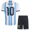 Divisa Argentina Messi 10 Primo Mondiali 2026 Maniche Corte - Bambino