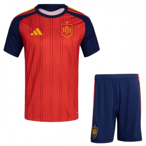 Divisa Spagna Primo Mondiali 2026 Maniche Corte - Bambino Divisa Spagna Primo Mondiali 2026 Maniche Corte - Bambino