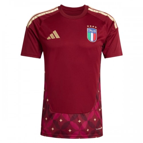 Maglia Portiere Italia Primo Mondiali 2026 Maniche Corte Rossa - Uomo Maglia Portiere Italia Primo Mondiali 2026 Maniche Corte Rossa - Uomo