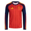 Maglia Spagna Primo Mondiali 2026 Maniche Lunghe - Uomo