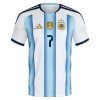Divisa Argentina De Paul 7 Primo Mondiali 2026 Maniche Corte - Bambino