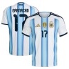 Maglia Argentina Garnacho 17 Primo Mondiali 2026 Maniche Corte - Uomo Maglia Argentina Garnacho 17 Primo Mondiali 2026 Maniche Corte - Uomo
