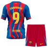 Divisa Barcellona Lewandowski 9 Quarto 2025-26 Maniche Corte - Bambino Divisa Barcellona Lewandowski 9 Quarto 2025-26 Maniche Corte - Bambino