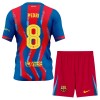 Divisa Barcellona Pedri 8 Quarto 2025-26 Maniche Corte - Bambino Divisa Barcellona Pedri 8 Quarto 2025-26 Maniche Corte - Bambino