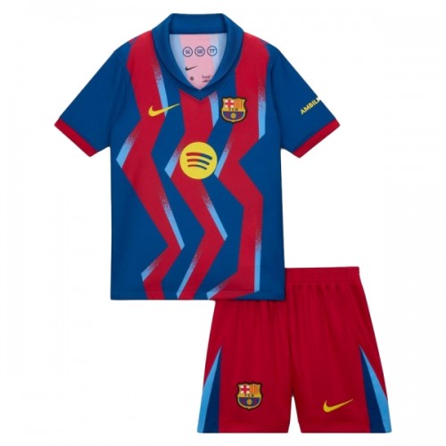 Divisa Barcellona Quarto 2025-26 Maniche Corte - Bambino Divisa Barcellona Quarto 2025-26 Maniche Corte - Bambino