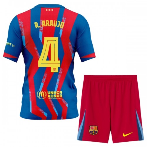 Divisa Barcellona R. Araujo 4 Quarto 2025-26 Maniche Corte - Bambino Divisa Barcellona R. Araujo 4 Quarto 2025-26 Maniche Corte - Bambino