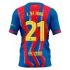Maglia Barcellona F. De Jong 21 Quarto 2025-26 Maniche Corte - Uomo Maglia Barcellona F. De Jong 21 Quarto 2025-26 Maniche Corte - Uomo