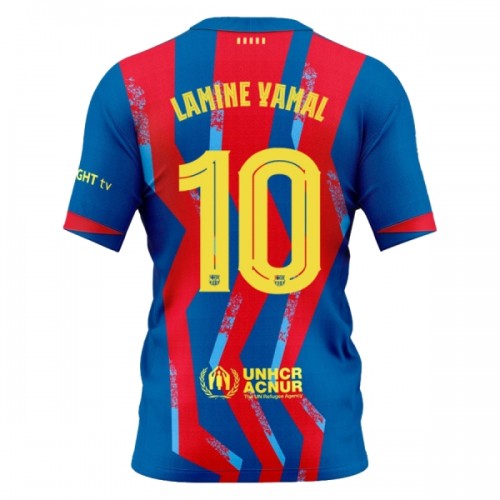 Maglia Barcellona Lamine Yamal 10 Quarto 2025-26 Maniche Corte - Uomo Maglia Barcellona Lamine Yamal 10 Quarto 2025-26 Maniche Corte - Uomo