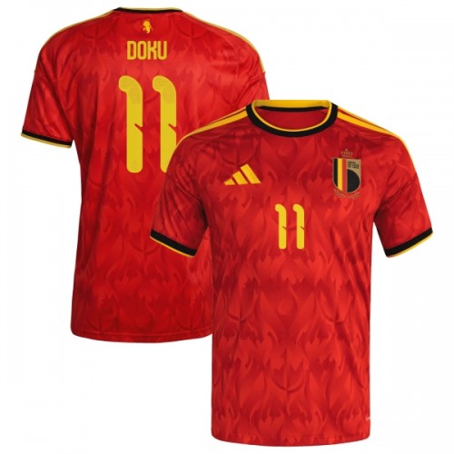 Maglia Belgio Doku 11 Primo Mondiali 2026 Maniche Corte - Uomo Maglia Belgio Doku 11 Primo Mondiali 2026 Maniche Corte - Uomo