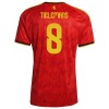 Maglia Belgio Tielemans 8 Primo Mondiali 2026 Maniche Corte - Uomo