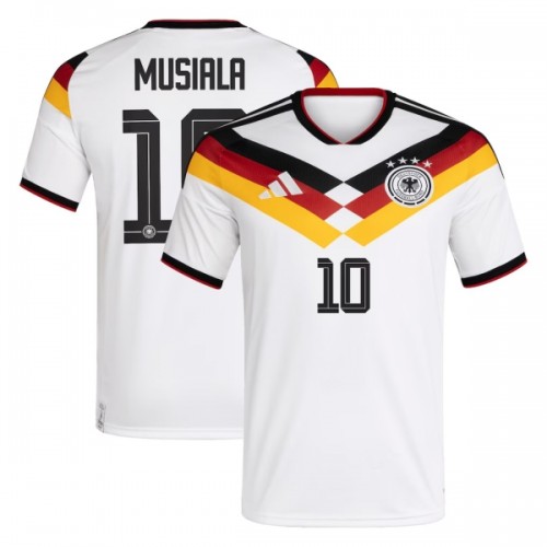 Maglia Germania Musiala 10 Primo Mondiali 2026 Maniche Corte - Uomo Maglia Germania Musiala 10 Primo Mondiali 2026 Maniche Corte - Uomo