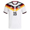 Maglia Germania N. Schlotterbeck 15 Primo Mondiali 2026 Maniche Corte - Uomo
