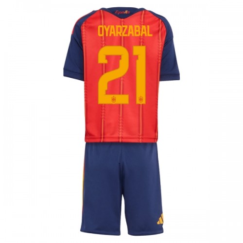 Divisa Spagna OYARZABAL 21 Primo Mondiali 2026 Maniche Corte - Bambino Divisa Spagna OYARZABAL 21 Primo Mondiali 2026 Maniche Corte - Bambino