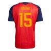 Maglia Spagna Baena 15 Primo Mondiali 2026 Maniche Corte - Uomo Maglia Spagna Baena 15 Primo Mondiali 2026 Maniche Corte - Uomo