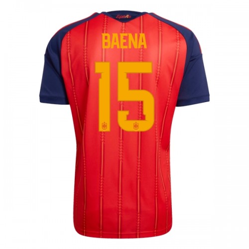 Maglia Spagna Baena 15 Primo Mondiali 2026 Maniche Corte - Uomo Maglia Spagna Baena 15 Primo Mondiali 2026 Maniche Corte - Uomo
