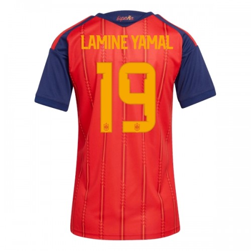Maglia Spagna Lamine Yamal 19 Primo Mondiali 2026 Maniche Corte - Donna Maglia Spagna Lamine Yamal 19 Primo Mondiali 2026 Maniche Corte - Donna