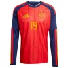 Maglia Spagna Lamine Yamal 19 Primo Mondiali 2026 Maniche Lunghe - Uomo