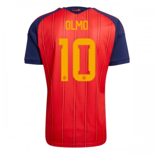 Maglia Spagna Olmo 10 Primo Mondiali 2026 Maniche Corte - Uomo Maglia Spagna Olmo 10 Primo Mondiali 2026 Maniche Corte - Uomo