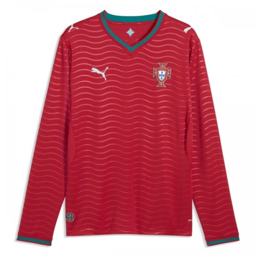 Maglia Portogallo Primo Mondiali 2026 Maniche Lunghe - Uomo Maglia Portogallo Primo Mondiali 2026 Maniche Lunghe - Uomo