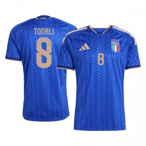 Maglia Italia Tonali 8 Primo Mondiali 2026 Maniche Corte - Uomo Maglia Italia Tonali 8 Primo Mondiali 2026 Maniche Corte - Uomo