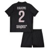 Divisa Paris Saint Germain Hakimi 2 Quarto Jordan 2025-26 Maniche Corte - Bambino