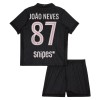 Divisa Paris Saint Germain Joao Neves 87 Quarto Jordan 2025-26 Maniche Corte - Bambino