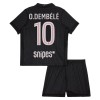 Divisa Paris Saint Germain O. Dembele 10 Quarto Jordan 2025-26 Maniche Corte - Bambino