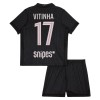 Divisa Paris Saint Germain Vitinha 17 Quarto Jordan 2025-26 Maniche Corte - Bambino Divisa Paris Saint Germain Vitinha 17 Quarto Jordan 2025-26 Maniche Corte - Bambino