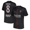 Maglia Paris Saint Germain Fabian 8 Quarto Jordan 2025-26 Maniche Corte - Uomo Maglia Paris Saint Germain Fabian 8 Quarto Jordan 2025-26 Maniche Corte - Uomo