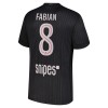 Maglia Paris Saint Germain Fabian 8 Quarto Jordan 2025-26 Maniche Corte - Uomo
