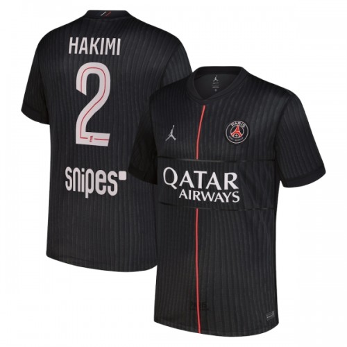 Maglia Paris Saint Germain Hakimi 2 Quarto Jordan 2025-26 Maniche Corte - Uomo Maglia Paris Saint Germain Hakimi 2 Quarto Jordan 2025-26 Maniche Corte - Uomo