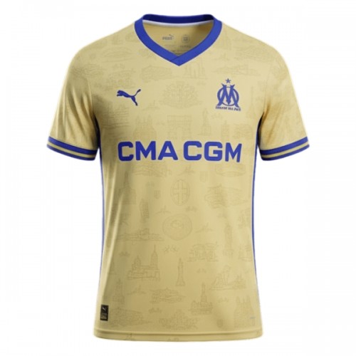 Maglia Olympique de Marseille Quarto 2025-26 Maniche Corte - Uomo Maglia Olympique de Marseille Quarto 2025-26 Maniche Corte - Uomo