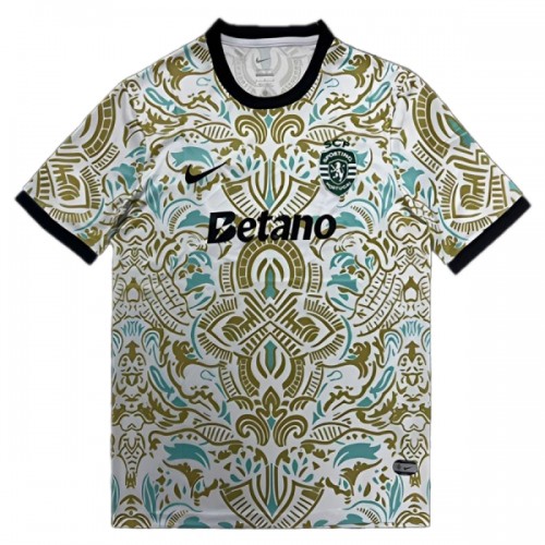 Maglia Sporting CP 2025-26 Maniche Corte Bianca Speciale - Uomo Maglia Sporting CP 2025-26 Maniche Corte Bianca Speciale - Uomo