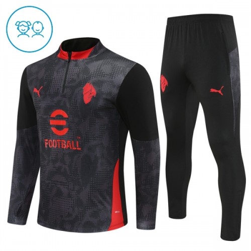 AC Milan Felpe da Allenamento Quarto-Zip 2025-26 Nera - Bambino AC Milan Felpe da Allenamento Quarto-Zip 2025-26 Nera - Bambino