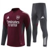 Arsenal Felpe da Allenamento Quarto-Zip 2025-26 Rossa - Uomo
