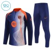 Barcellona Felpe da Allenamento Quarto-Zip 2025-26 Blu - Bambino
