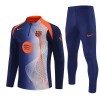 Barcellona Felpe da Allenamento Quarto-Zip 2025-26 Blu - Uomo Barcellona Felpe da Allenamento Quarto-Zip 2025-26 Blu - Uomo