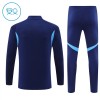 Real Madrid Felpe da Allenamento Quarto-Zip 2025-26 Navy - Bambino