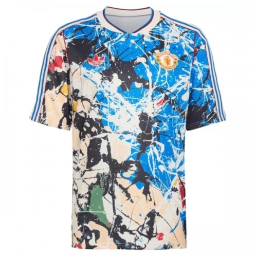 Maglia Manchester United Stone Roses 2025-26 Maniche Corte Speciale - Uomo Maglia Manchester United Stone Roses 2025-26 Maniche Corte Speciale - Uomo